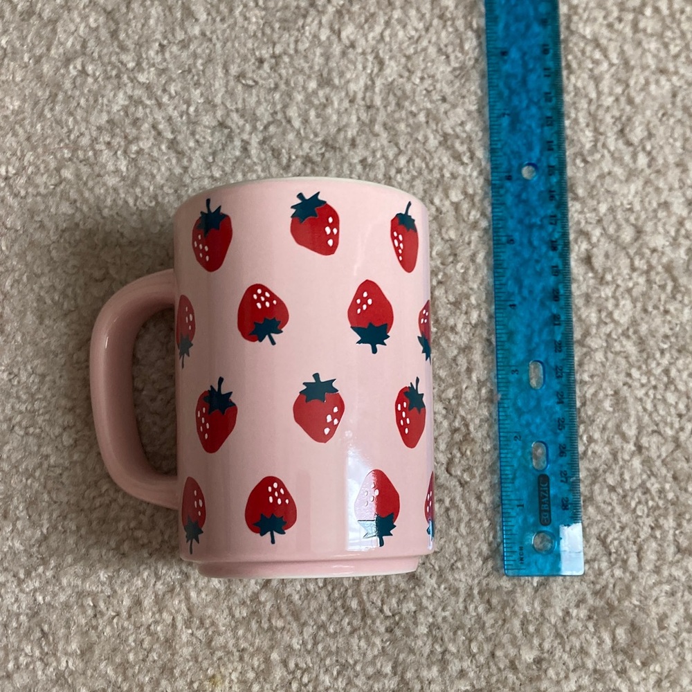🍓NEW Target Discontinued Collection Print Strawberry Mug- Cottagecore Whimsical - Picture 4 of 6